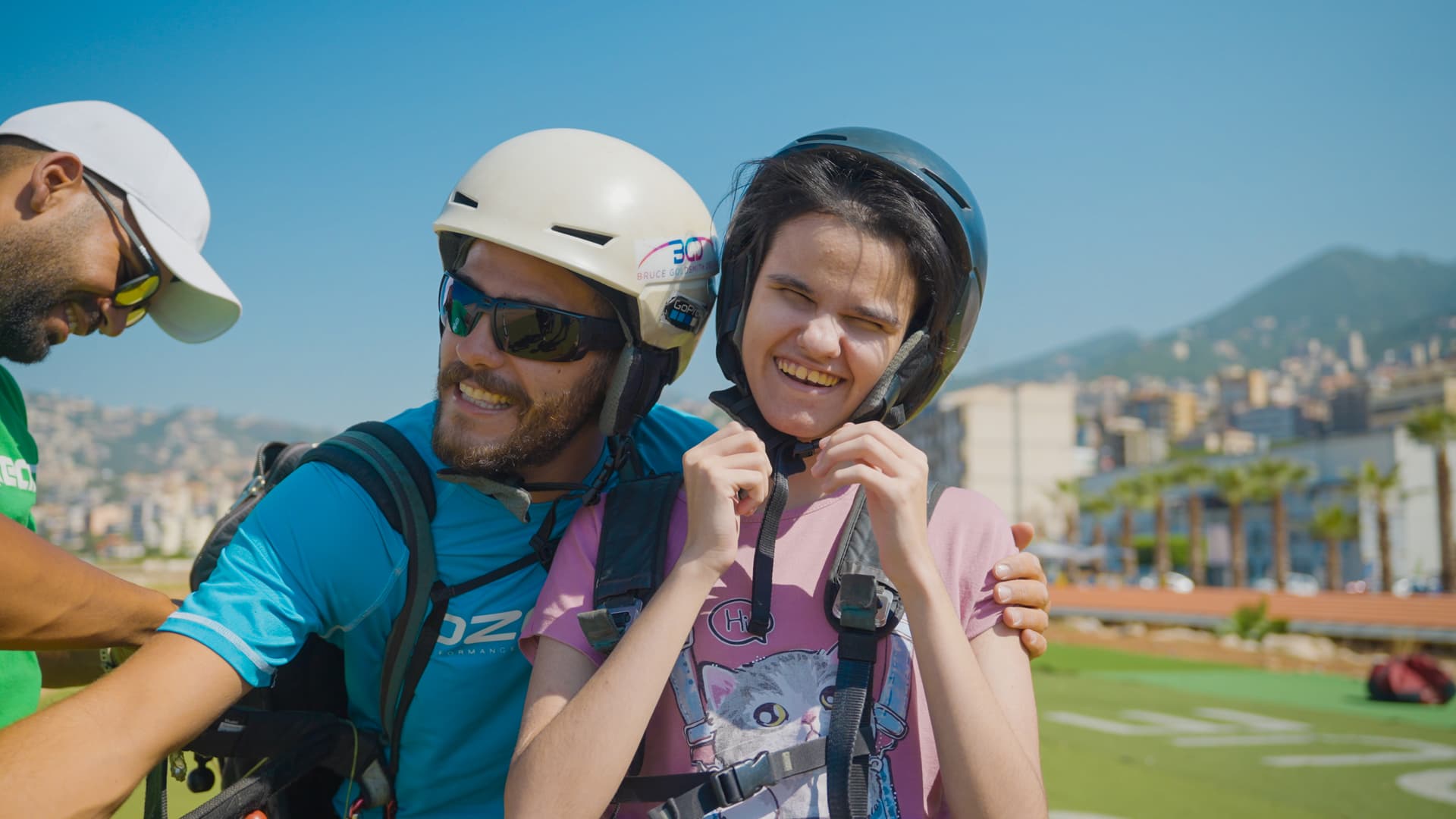 Paragliding selfie